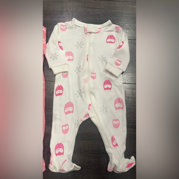 Joe Fresh Pink and White Kids Footies NWOT - Picture 3 of 6